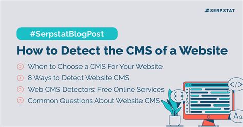 detect cms of website.